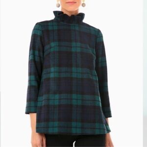 Tuckernuck Faye Blackwatch plaid blouse BNWT XL